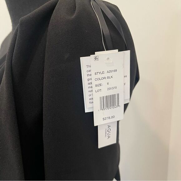 Bow One Shoulder Column Gown - 100% Exclusive In Black - Picture 3 of 5